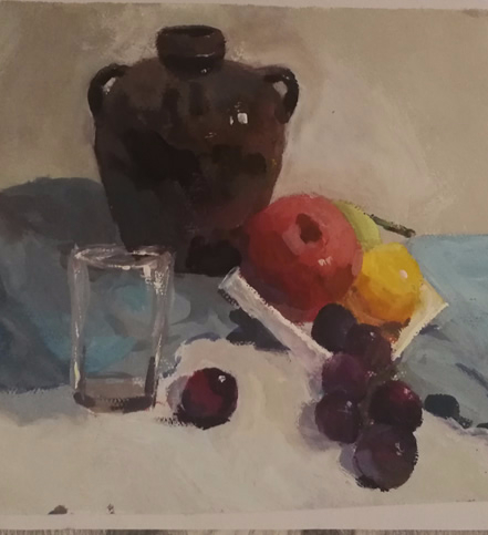 水粉静物